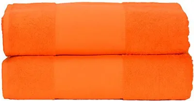 Produktbild von A&R 701.50 | PrintMe Bath Towel / 70 x 140 cm - Farbe: Bright Orange - Größe: 70 x 140 cm