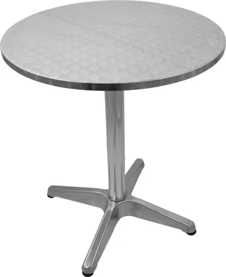 Produktbild von Runder Aluminium Gartentisch, Ø 60 cm, 70 cm hoch, mit schattierter Oberfläche