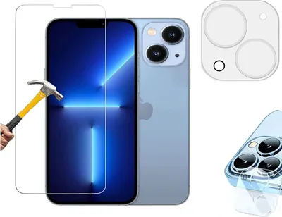 Produktbild von ino Schutzglas kompatibel mit iPhone 13 mini iPhone 13mini Panzerglas Panzer Displayschutzglas Schutz Glas +Kameraschutz