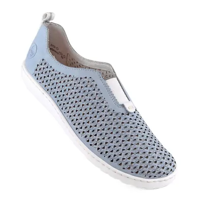 Obrázok produktu pre Dámske mokasíny Rieker 52866-10 blau 40