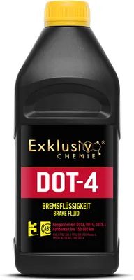 Produktbild von Exklusiv Chemie Bremsflüssigkeit DOT-4 1000ml | Für Bremssysteme mit ABS,TCS und ESP/DSC | Brake Fluid in Markenqualität | Optimierte Bremsleistung