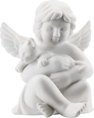 Imagen del producto de Rosenthal Engel mit Katze Weiss matt 69054-000102-90517