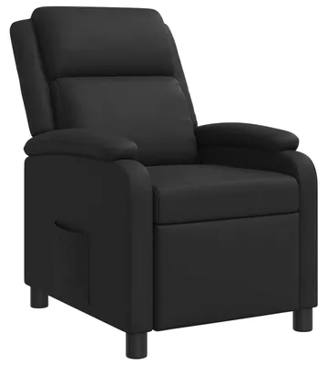 Image de vidaXL Fauteuil de relaxation noir similicuir