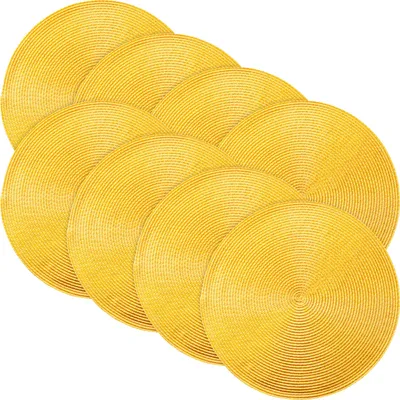 Produktbild von Erwin Müller Tischset Amadora" 8er-Pack gelb rund: 35 cm Ø"