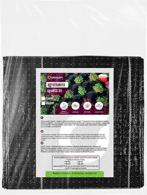 Zdjęcie produktu dla Agrotkanina czarna AGROWIG 90g pakiet 1,1 m, 5 m