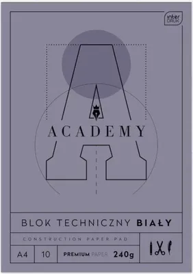 Zdjęcie produktu dla Blok techniczny A4/10K Academy (10szt)