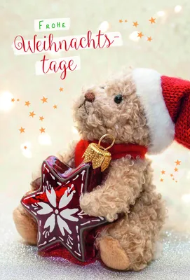 Produktbild von Weihnachten Grußkarte - Glückwunschkarte mit Umschlag