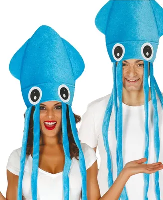 Produktbild von Tintenfisch-Mütze für Erwachsene blau