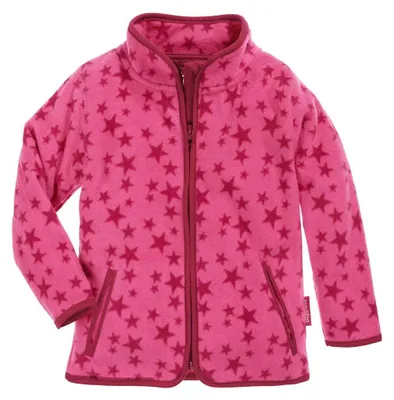 Zdjęcie produktu dla Bluza polarowa Playshoes, uniseks, dla dzieci, do noszenia na zewnątrz, kolor różowy, wzór gwiazdki, rozmiar 140