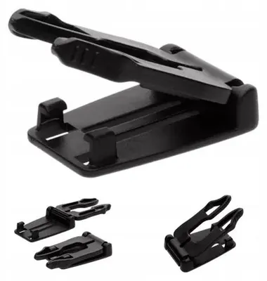 Produktbild von Kacperek Klappbare Kunststoffschließe 25mm Schwarz 5 Stück