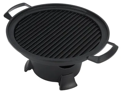 Produktbild von Hibachi-Grill aus Gusseisen - Tragbare BBQ-Grill - Antihaft-Grillpfanne - Leicht