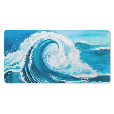 Produktbild von MuchoWow® Schreibtischunterlage Golf - Meer - Aquarell 80x40 cm - XXL Mauspad - Gaming Mauspad
