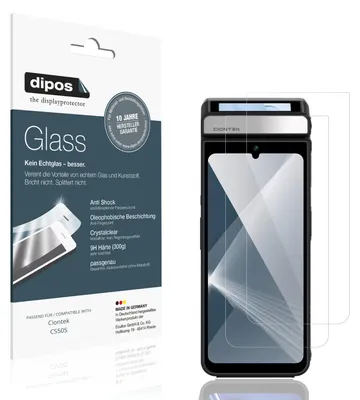 Produktbild von 2x Schutzfolie für Ciontek CS50S - Anti-Shock 9H Folie dipos Glass Kunststoffglas