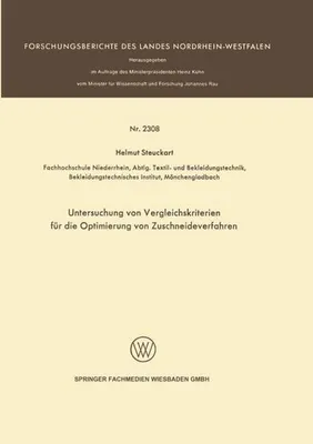 Immagine prodotto di Untersuchung von Vergleichskriterien für die Optimierung von Zuschneideverfahren