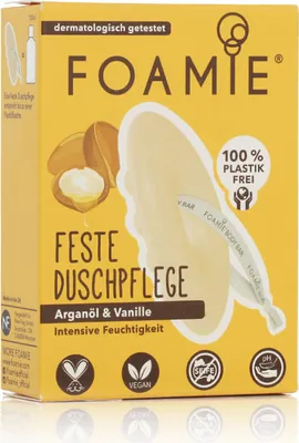 Produktbild von Foamie Shower Body Bar Kiss me Argan - Argan oil & Vanilla 80 g