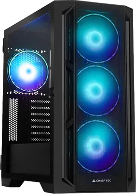 Obrázek produktu pro Chieftec PC- Gehäuse GA-01B-L-OP APEX LUMO, Midi Tower, PC, Černá, ATX, CEB, EATX, EEB, ITX, Micro ATX, Micro-ITX, SSI CEB, SSI EEB, uATX, Hraní, Více