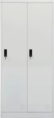 Obrázek produktu pro vidaXL Šatní skříň světle šedá 80x50x180 cm ocel