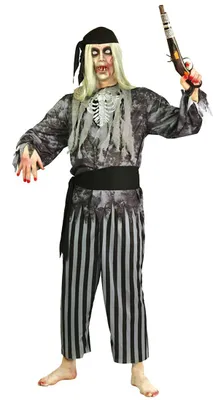 Produktbild von Piraten Geister Halloween Kostüm für Herren Gr. M/L, Größe:L