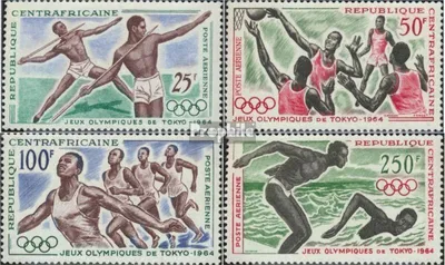 Produktbild von Briefmarken Zentralafrikanische Republik 1964 Mi 59-62 (kompl.Ausg.) postfrisch Olympische Sommerspiele