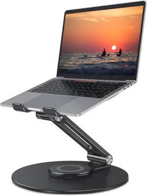 Produktbild von Ergonomische laptopstandaard mit Drehfunktion und faltenfähigem Design