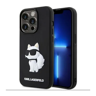 Obrázek produktu pro Pouzdro Karl Lagerfeld Rubber Choupette 3D Na Iphone 14 Pro - Czarne