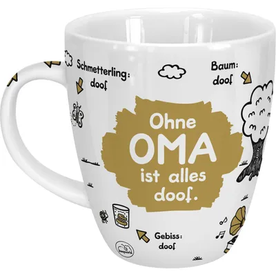 Obrázek produktu pro Sheepworld 45135 Hrnek s nápisem Bez babičky je všechno hloupé, porcelán, dárek babička, 45 cl