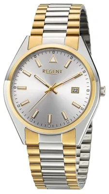 Regent F-1645 Herren-Armbanduhr Quarz Zweifarbig 1