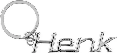 Productafbeelding van Cool car keyrings - Auto sleutelhanger met naam Henk