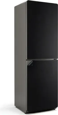 Produktbild von Farbe: Schwarz – Magnetische Kühlschrank Abdeckung – Dekorfolie magnetisch Küche – Kühlschrank Magnet Deko – selbstklebende Magnettafel – Magnetfolie für Kühlschranktür – 60x190 cm