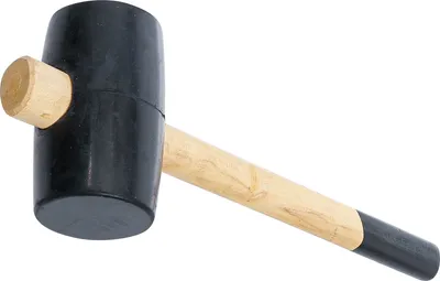 Produktbild von KRAFTMANN 1862 Gummihammer, Kopfdurchmesser 75 mm, 750 g