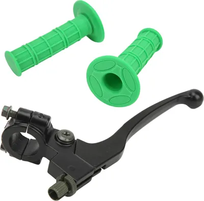 Produktbild von 22-mm-Bremskupplungs-Lenkerhebel mit grünem Handgriff, verschleißfest, für Motorrad-Motocross