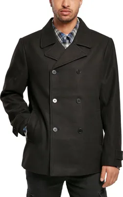 Produktbild von Urban Classics - Classic Pea Coat Mantel schwarz - XXL