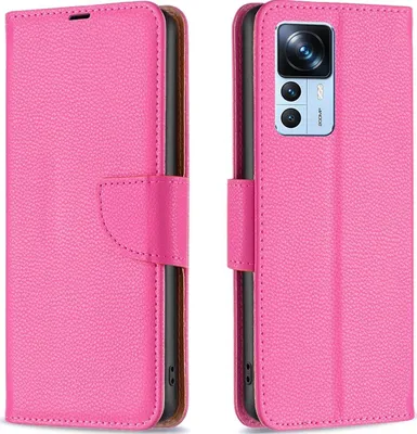 Produktbild von Mobigear Wallet  Xiaomi 12T Hülle Klapphülle Geldbörse - Magenta