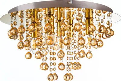 Produktbild von Nino Leuchten Deckenleuchte LONDON gold poliert, mit Glasbehang gold, 63040545