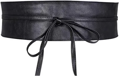 Productafbeelding van Leren riem voor dames - Kunstleer - 4 cm breed - Accessoire voor formele kleding - Comfortabel - geschikt voor feestelijke gelegenheden