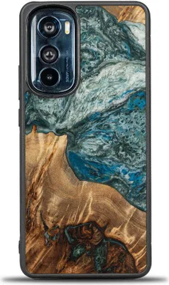 Produktbild von Holzhülle Bewood Unique Planets - Erde für Motorola Edge 30