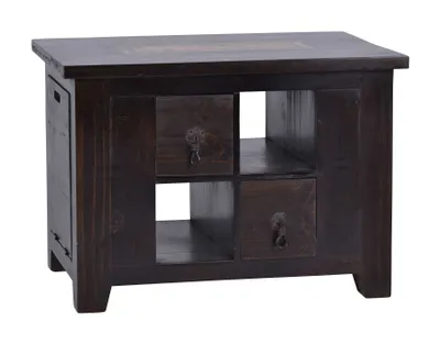 Produktbild von MiaMöbel Beistelltisch Mexico Möbel 70x50x50 cm Kolonialstil Massivholz Pinie Kolonialstil