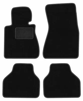 Obrázok produktu pre Velúrové autokoberce pre: BMW 7 E65 2001-2008 (sedan) – sada 4 ks, čierne, na mieru – Wielganizator LUX