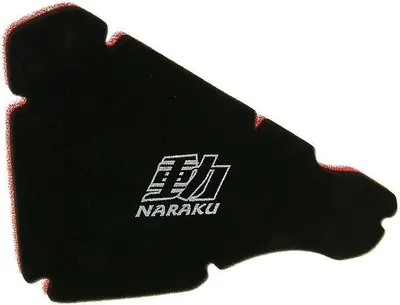 Produktbild von Naraku Luftfilterschaum Double Layer black für Roller mit Piaggio Motor (-1998)