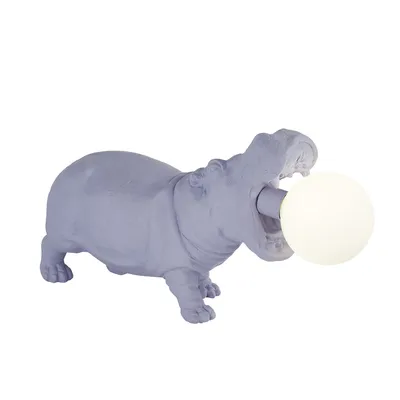 Obrázok produktu pre Hippo Tischleuchte Nilpferd Lila G9