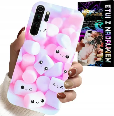 Produktbild von Hülle Für Xiaomi Note 8 - Süsses Marshmallow-Muster, Hülle, Rückseite