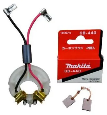 Produktbild von Makita Original Kohlebürstenhalter 638845-2 + Kohlebürsten CB 440 für BDF446, BDF456, BHP446, BHP456, DDF446