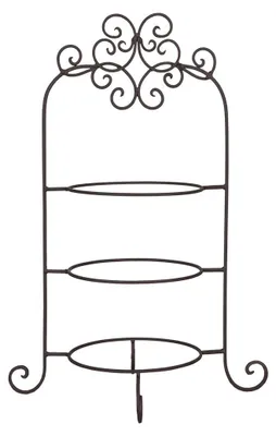 Produktbild von Clayre & Eef Etagere für 3 Teller 36x28x54 cm Braun Eisen