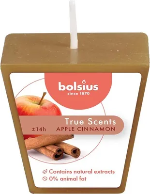 Zdjęcie produktu dla Świeca zapachowa Bolsius Aromatic 2.0 Votive 48 mm, Apple Cinammon