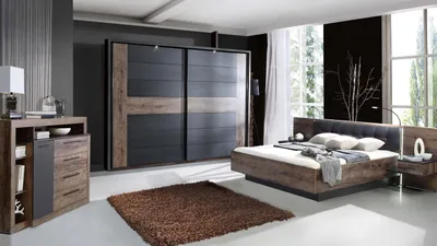 Produktbild von Schlafzimmerset Bellevue 3 Schwarzeiche und Schlammeiche