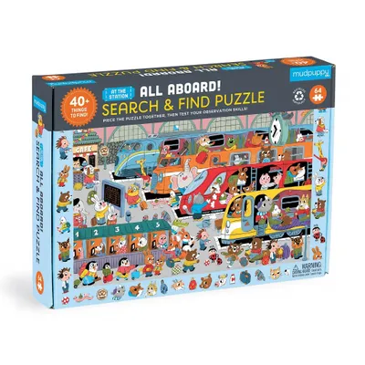 Obrázek produktu pro Mudpuppy Puzzle Nádraží 64 dílků