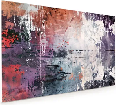 Produktbild von Küchenrückwand Spritzschutz Glas mit Motiv Abstrakte Kunst 40 x 40 cm