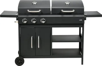 Obrázek produktu pro Plynový gril a gril na dřevěné uhlí 8,4 kW, 153,5 x 52,8 x 99,5 cm