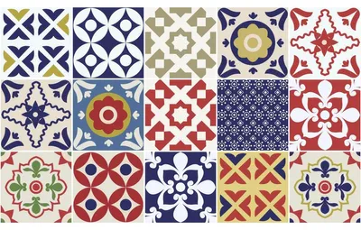 Produktbild von Selbstklebende Fliesenaufkleber für Küche und Bad – 15 Azulejos Cachi Fliesenaufkleber – 15 Aufkleber 15 x 15 cm