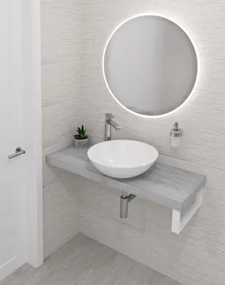 Immagine prodotto di Sapho AVICE piano lavabo 90x36 cm, spessore 5 cm, rovere bianco antico